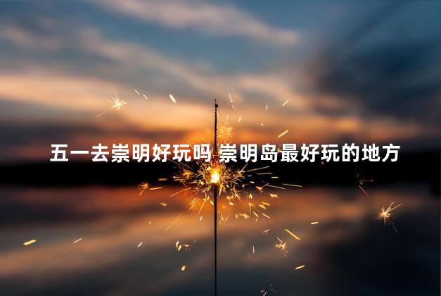 五一去崇明好玩吗 崇明岛最好玩的地方